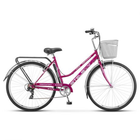 Велосипед STELS Navigator-355 Lady 28" (Z010) (2018), колесо 28, рама 20 фиолетовый