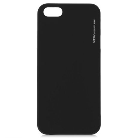 Чехол-крышка Deppa Air Case для Apple iPhone 5 / 5S / SE, покрытие софт-тач, черный