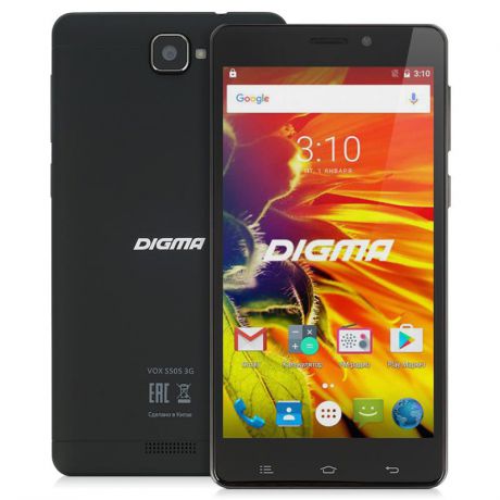 Смартфон Digma Vox S505 3G + Navitel black