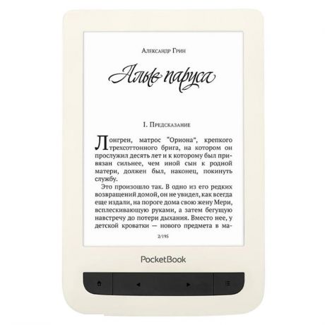 Электронная книга PocketBook 625 Basic Touch 2 6" 8Gb бежевая