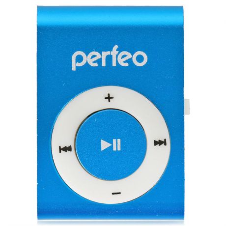 mp3 плеер Perfeo Music Clip Titanium, голубой