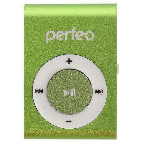 mp3 плеер Perfeo Music Clip Titanium, зелёный, VI-M001 Green