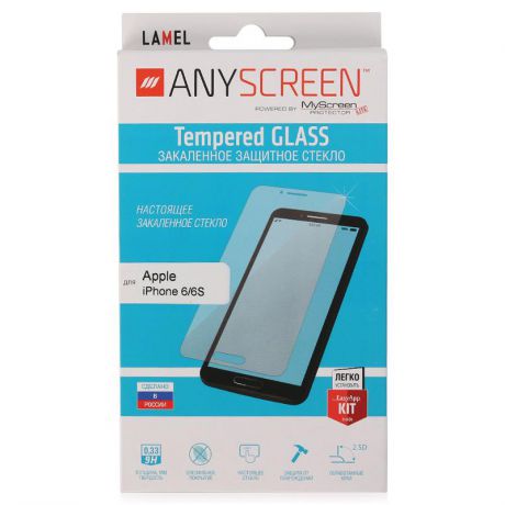 Защитное стекло AnyScreen для Apple iPhone 6 / 6S, прозрачное