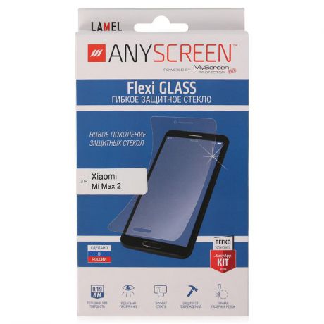 Защитное стекло AnyScreen для Xiaomi Mi Max 2, гибкое, прозрачное