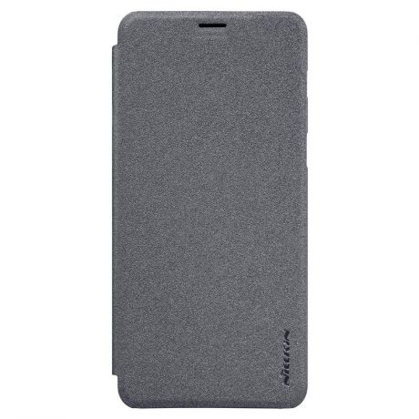 Чехол-книжка Nillkin Sparkle Leather Case для Samsung Galaxy A7 (2018) / A8 Plus (2018), экокожа, черный