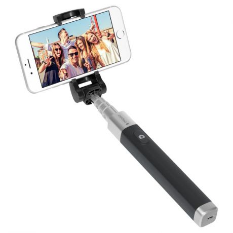 Монопод Deppa Selfie Pocket Pro, 70 см, беспроводной, серый