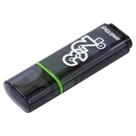 флешка 32ГБ Smart Buy Glossy, SB32GBGS-DG, USB 3.0, flash usb, черная