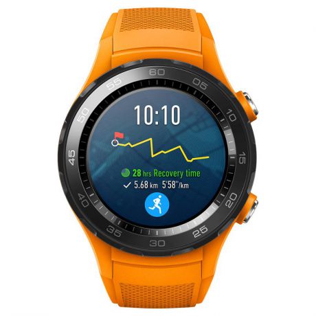 Смарт-часы Huawei Watch 2 Sport LTE, оранжевые, LEO-DLXX