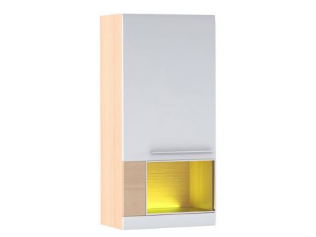 Шкаф настенный со стеклом левый Lumio 1