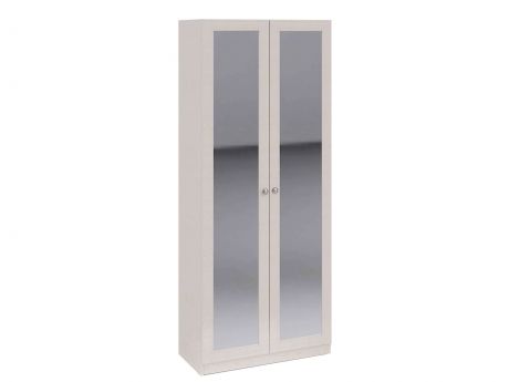 Шкаф для одежды с 2-мя зеркальными дверями и полками Саванна