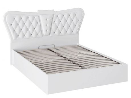 Кровать с мягкой спинкой и ПМ Аврора (160х200)