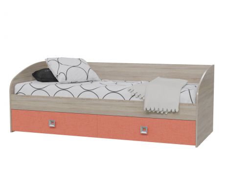 Кровать односпальная с ящиками Сити (80х200)