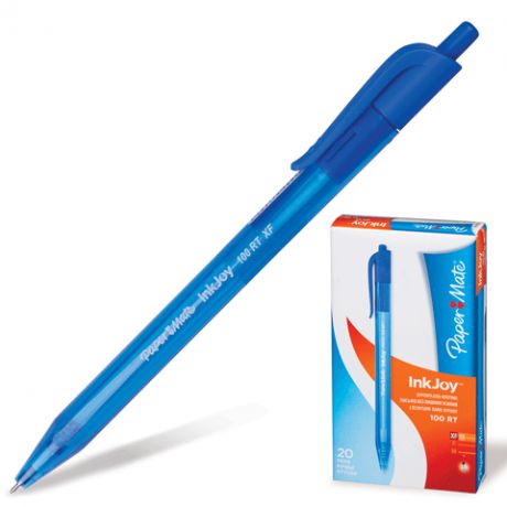 Ручка шариковая автомат PAPER MATE "InkJoy 100 RT" 0,5мм синяя PMS0960940