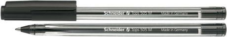 Ручка, шариковая,Schneider , TOPS 505M, прозрачный корпус, черная