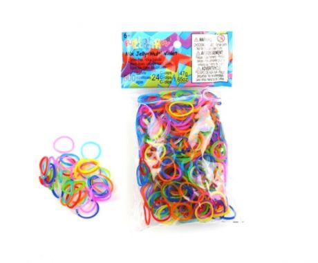 Набор д/детского творчества Резинки Rainbow Loom гелевые Микс, B0077