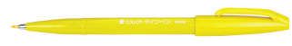 Фломастер-кисть Pentel Brush Sign Pen (желтый цвет)