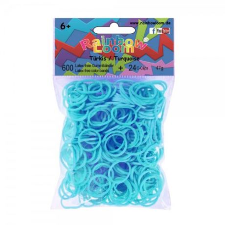 Набор д/детского творчества Резинки Rainbow Loom Бирюзовый, B0015