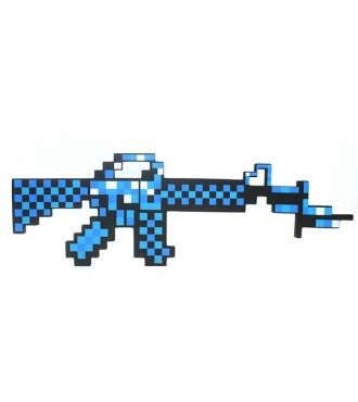 Игрушка, Toypost Автомат Синий пиксельный 63см