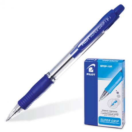Шариковая ручка PILOT SuperGrip 0,7 мм синяя BPGP-10R-F-L (6124)