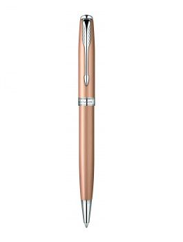 Ручка шариковая Parker Sonnet K540 (S0947290) Pink Gold PVD CT M черные чернила подар.кор.