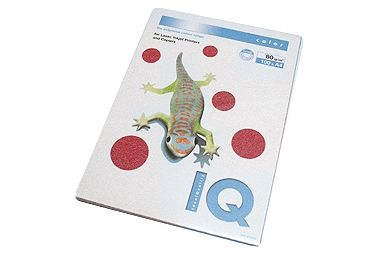 Бумага, офисная, . "IQ intensive color", CO44, А4, 100 листов, 80 г/м2, цвет кораллово-красный