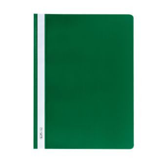 Папка-скоросшиватель,пластик., А4 Herlitz зеленый прозрачный верх