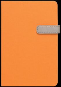 Ежедневник, Арвэй групп, L ur, А6 (107*160), 208 стр., на кнопке, оранжевый, недатированный, 691219