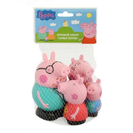 Игровой набор Семья Пеппы т.м. Peppa Pig 4 фигурки, пластизол 25068