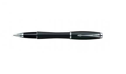 Ручка перьевая Parker Urban F200 (S0850630) Muted Black CT F перо сталь нержавеющая подар.кор.
