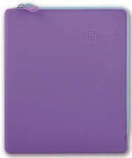 Папка для тетрадей А5+ (20*24см) Феникс+ Фиолетовая силиконовая на молнии 40263