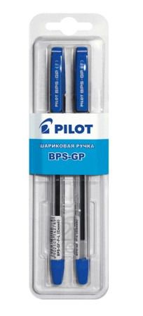 Шариковая ручка PILOT BPS-GP-2L 0,5/0,7/1,00 мм синяя в блистере (2шт.)