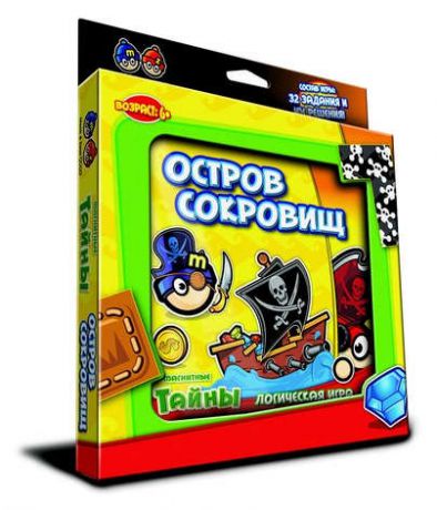 Настольная Магнитная игра, MACK&ZACK, Остров сокровищ