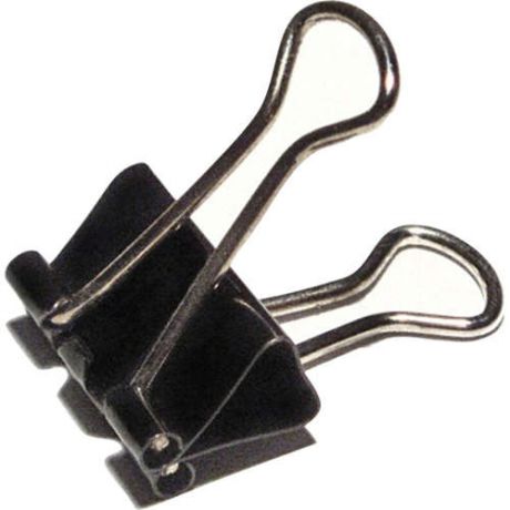 Зажим для бумаг Binder clips 32мм Proff металлический черный 12шт в картонной коробке