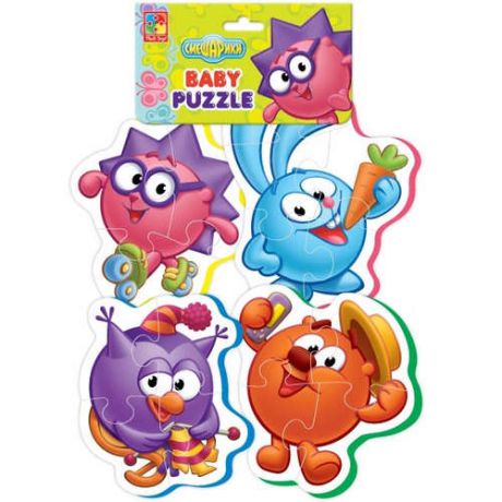 Игровой набор, ТМ Vladi, Мягкие пазлы Baby puzzle.Смешарики, Мультиколор