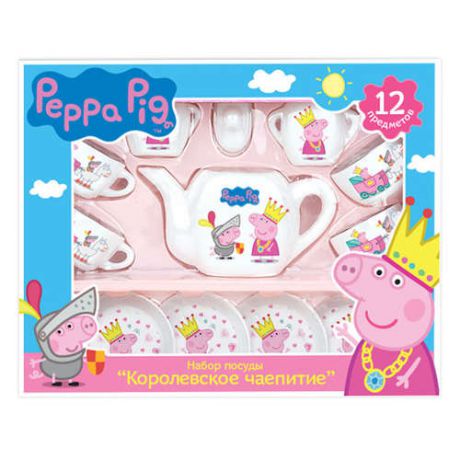 Игрушка, Набор посуды Peppa Pig Королевское Чаепитие 12 предметов