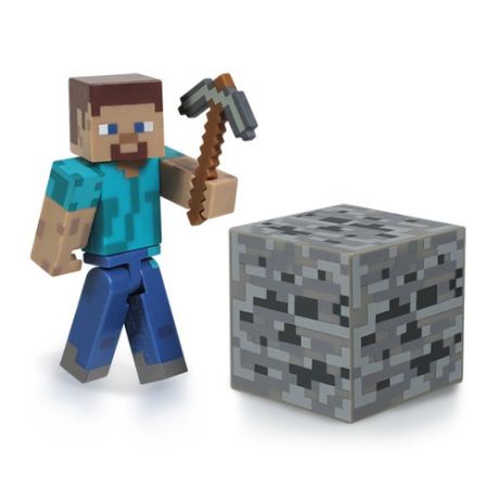 МУЛЬТ-КУЛЬТ Фигурка Minecraft Steve Игрок с аксессуарами 8см