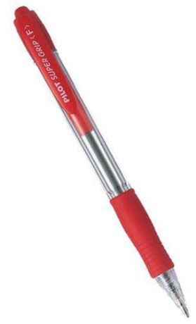 Ручка, шариковая, автоматическая, PILOT SuperGrip 0,7мм красная BPGP-10R-F-R (00389)