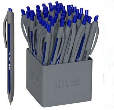Ручка гелев. автомат MILAN Gel touch 0,7мм синяя 176520150