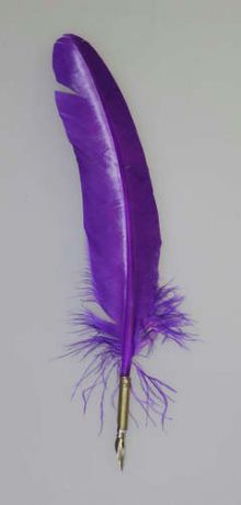 Набор для творчества Подарочное гусиное перо Фиолетовое
