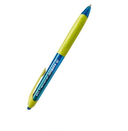 Ручка, шариковая, автоматическая, Stabilo, Performer + F синяя (темно-зеленый корпус)