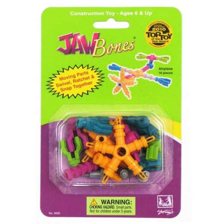 Игрушка Jawbones Конструктор Аэроплан 16 деталей в блистере 5005