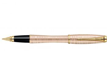 Ручка перьевая Parker Urban Premium F206 Vacumatic (1906852) Golden Pearl F перо сталь нержавеющая подар.кор.