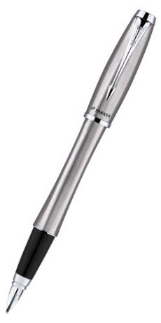 Ручка перьевая Parker Urban F200 (S0850670) Metro Metallic CT F перо сталь нержавеющая подар.кор.