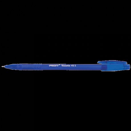 Ручка, шариковая, "Proff. Veneto 411" 0,7 мм, синяя, с чернилами на мас. основе, с антиск. держ. P-BPS411-04