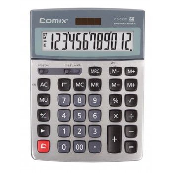 Калькулятор COMIX 12-разрядный металл двойн. память CS-3222