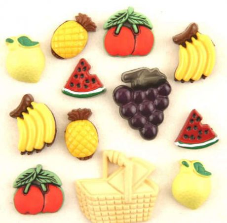 Набор д/творчества Buttons Calore & More Пуговицы Корзина с фруктами (4095)