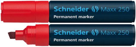Маркер, Schneider, 250, 2-7 мм, перманентный, красный , в блистере