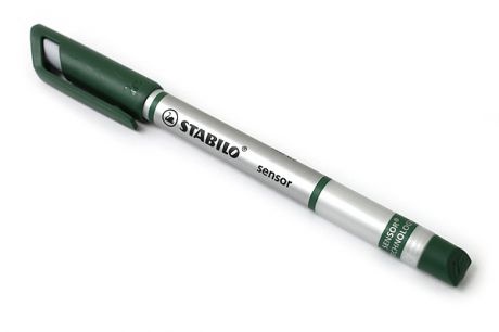 Ручка, капиллярная, Stabilo sensor, зеленая