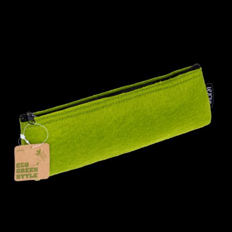 Пенал, Lejoys, серия Felt, 210*35*70 мм, искусственный войлок, зеленый