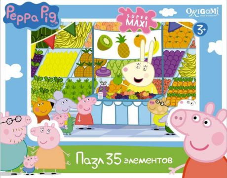 Пазл Оригами 35эл MAXI Peppa Pig Магазин фруктов 01547